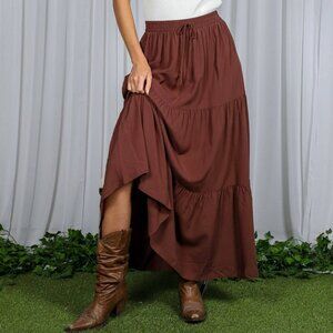 Tiered Maxi Skirt